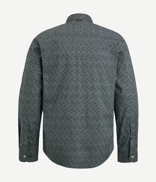 Vanguard overhemd print antraciet | Regular-fit