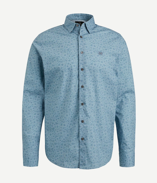 Vanguard overhemd print lichtblauw | Regular-fit