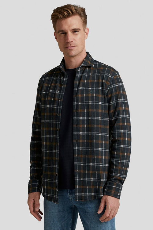 Vanguard overhemd ruit donkerblauw