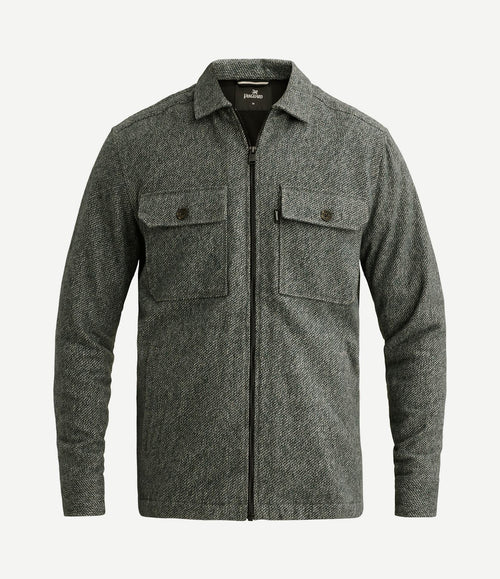 Overshirt brushed groen