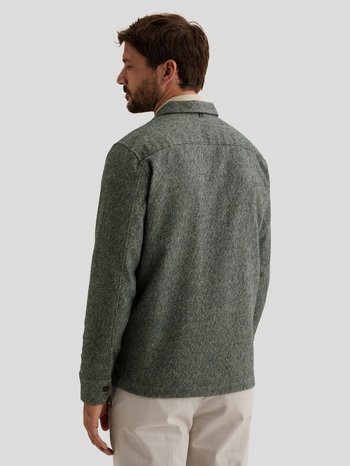 Overshirt brushed groen