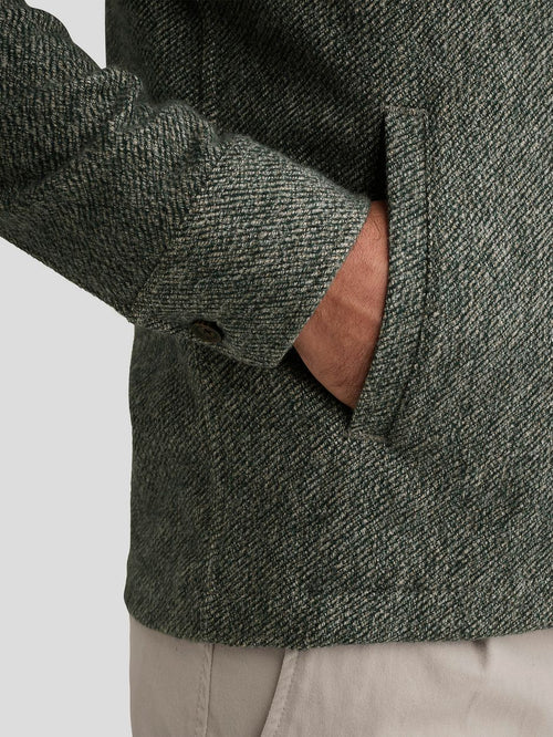 Overshirt brushed groen