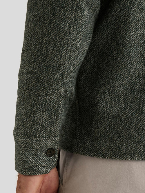 Overshirt brushed groen
