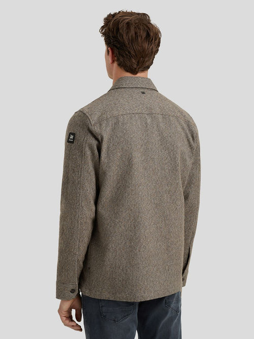 Overshirt brushed taupe