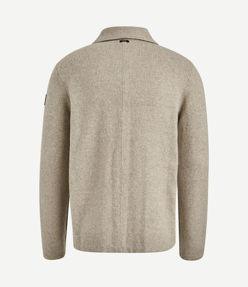 Overshirt button beige