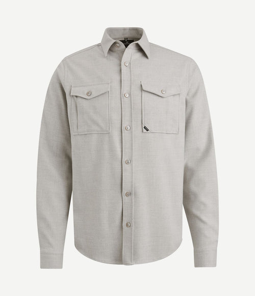 Overshirt twill greige