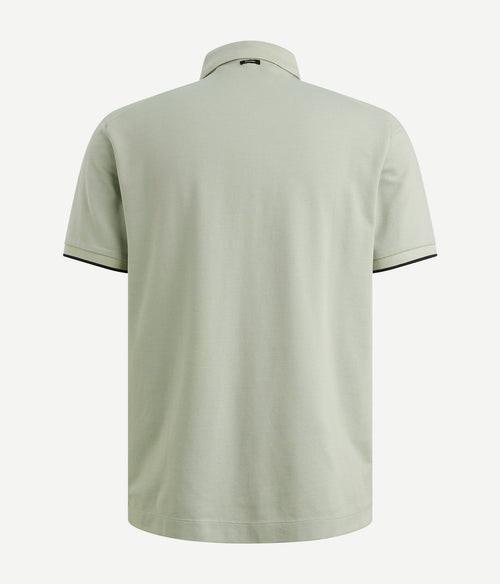 Piqué poloshirt aqua gray