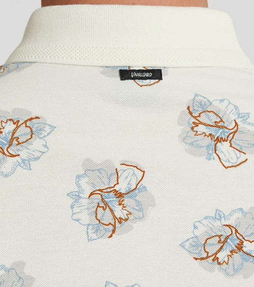 Poloshirt print ecru