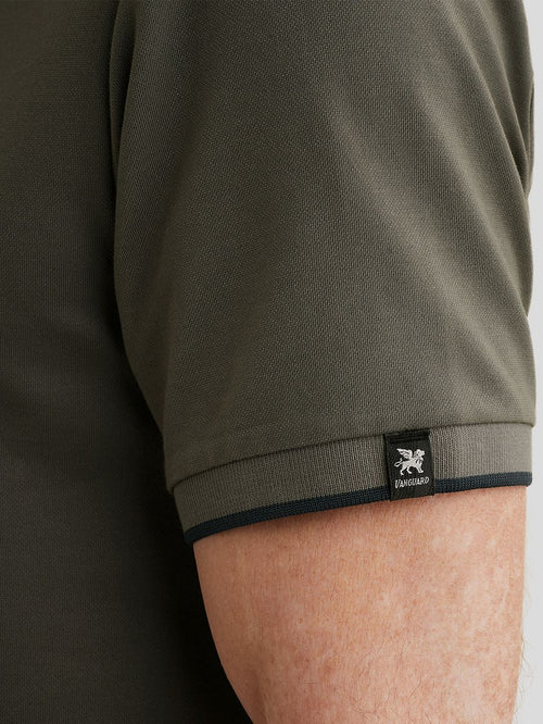 Piqué poloshirt pewter