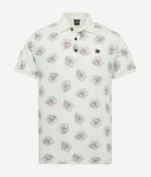Poloshirt print ecru
