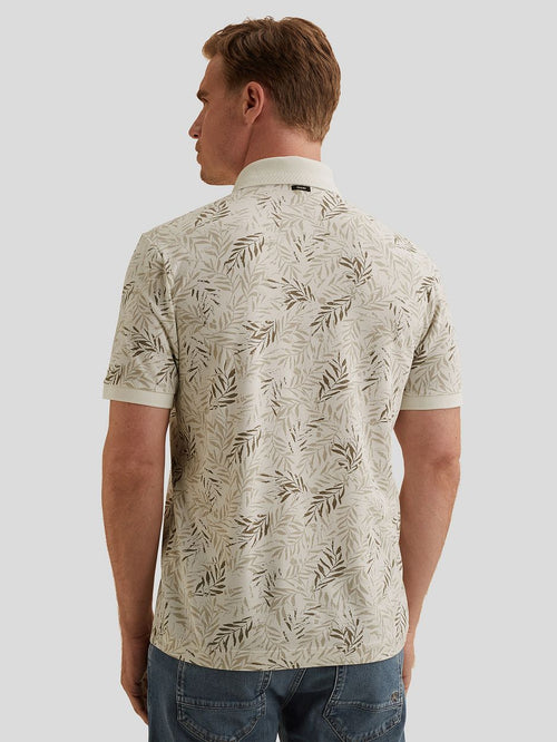 Poloshirt print ecru