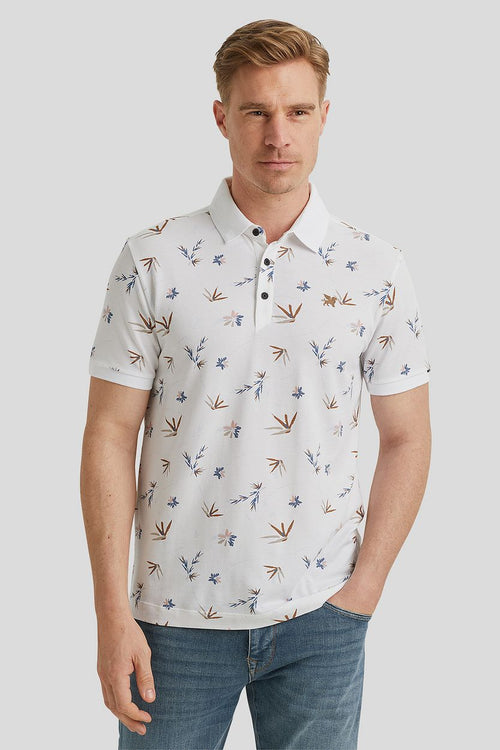 Vanguard poloshirt print wit | Regular-fit
