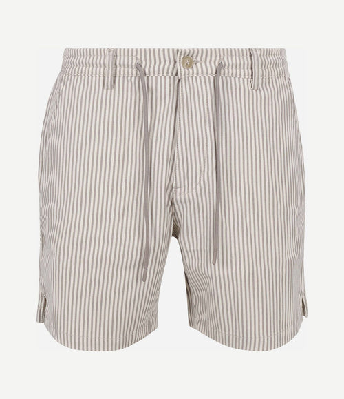 Relaxed short stripes beige