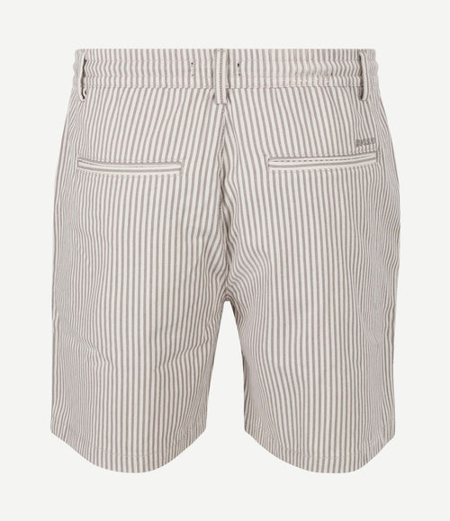 Relaxed short stripes beige