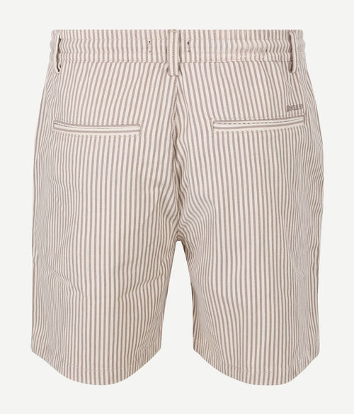 Relaxed short stripes beige