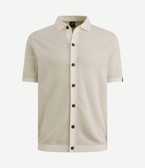Short sleeve cardigan ecru