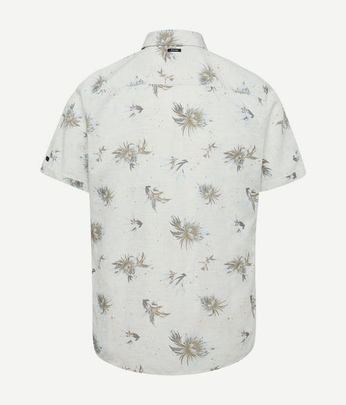Vanguard short sleeves overhemd bloemen ecru