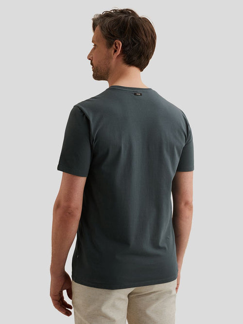 T-shirt logo donkerblauw