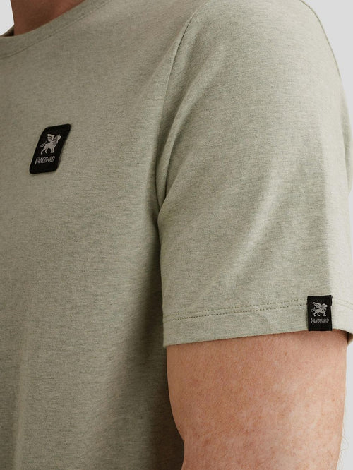 T-shirt logo melange lichtgroen
