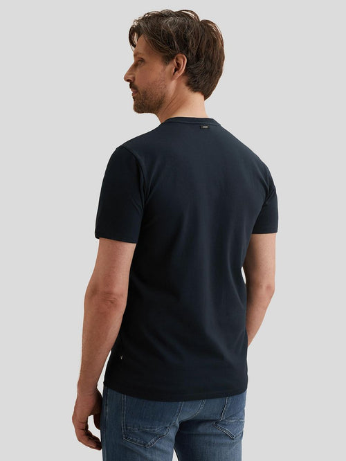 T-shirt logo donkerblauw