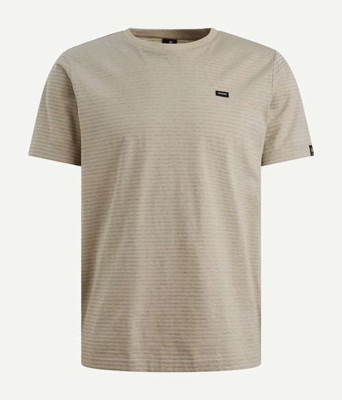 T-shirt streep beige