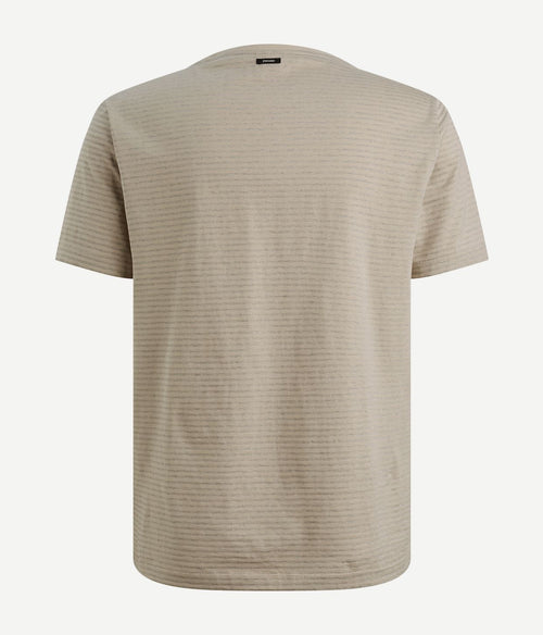 T-shirt streep beige
