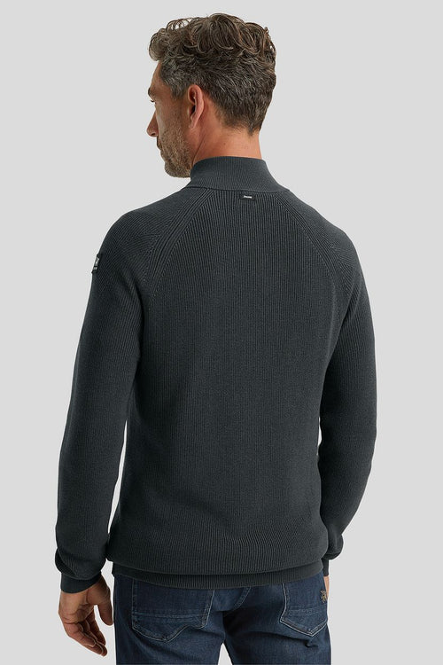 Vanguard trui halve rits antraciet | Regular-fit