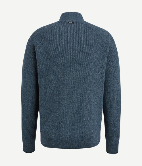 Vanguard trui halve rits blauw | Regular-fit