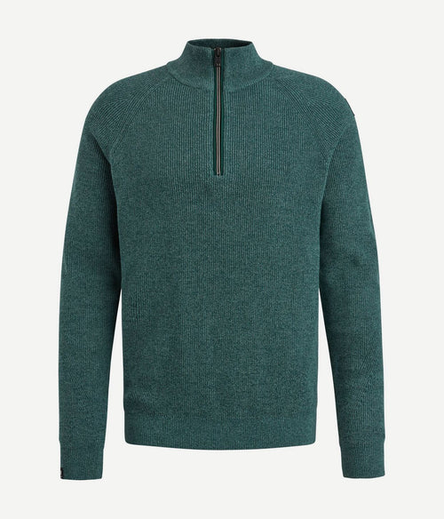 Vanguard trui halve rits groen | Regular-fit
