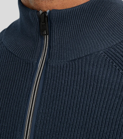 Vanguard trui halve rits donkerblauw | Regular-fit