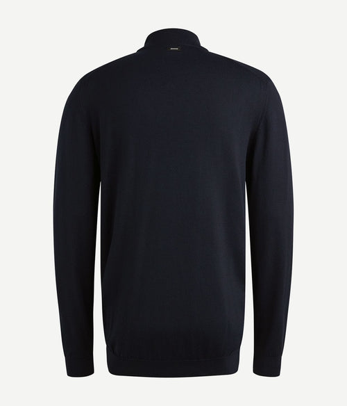 Trui knitted donkerblauw