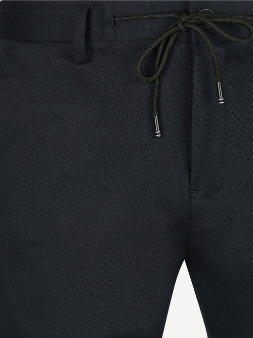 V11 short piqué donkerblauw