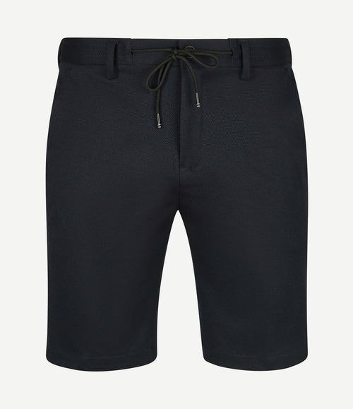 V11 short piqué donkerblauw