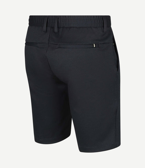 V11 short piqué donkerblauw
