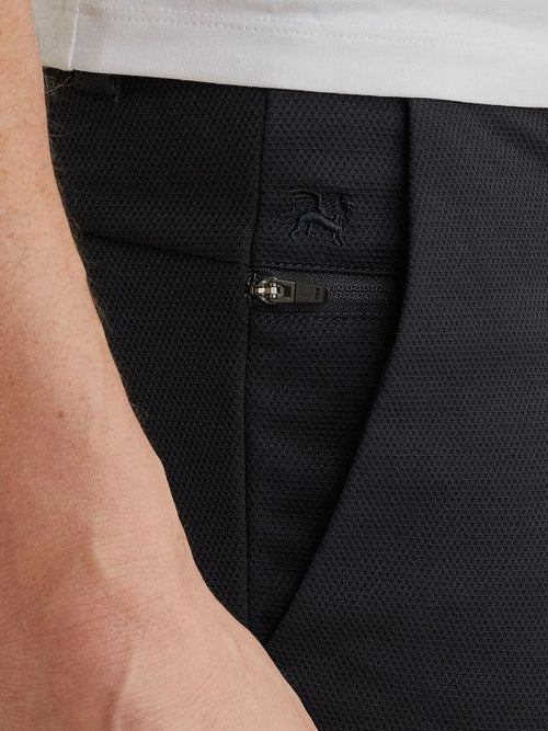 V11 short piqué donkerblauw