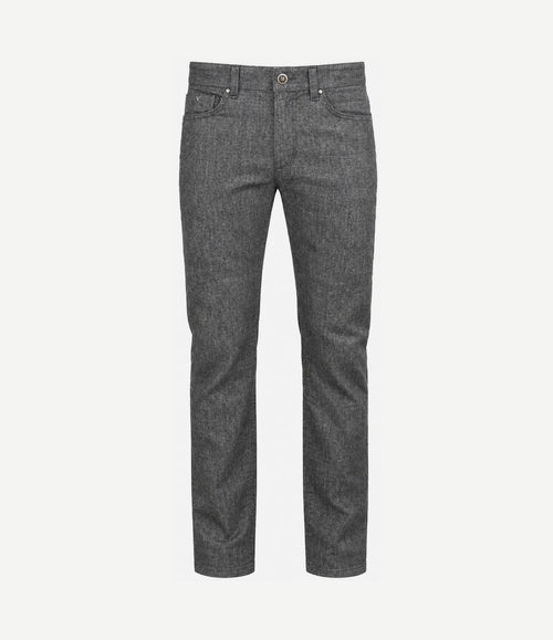 V40 rider broek melange grijs