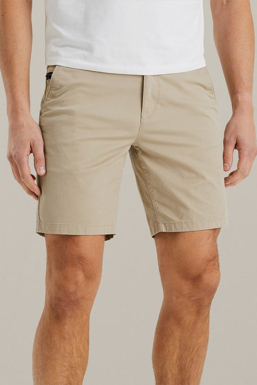 Vanguard v65 short fine twill beige | Slim-fit