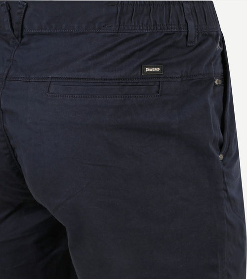 Vanguard v65 short fine twill donkerblauw | Slim-fit