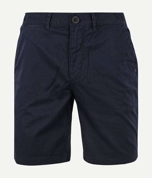 Vanguard v65 short fine twill donkerblauw | Slim-fit