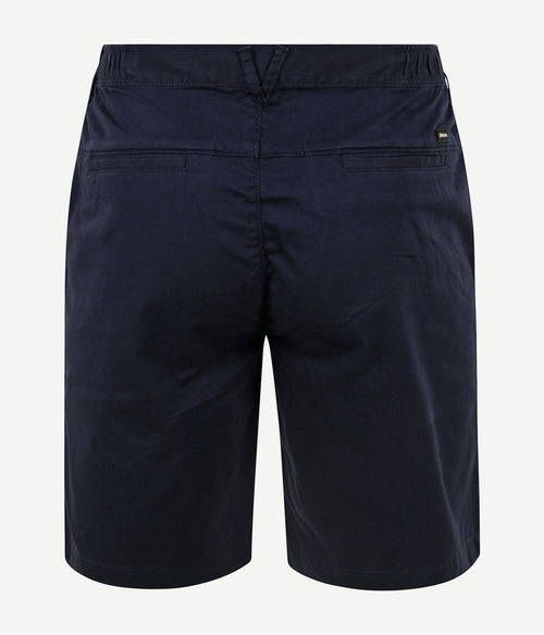 Vanguard v65 short fine twill donkerblauw | Slim-fit