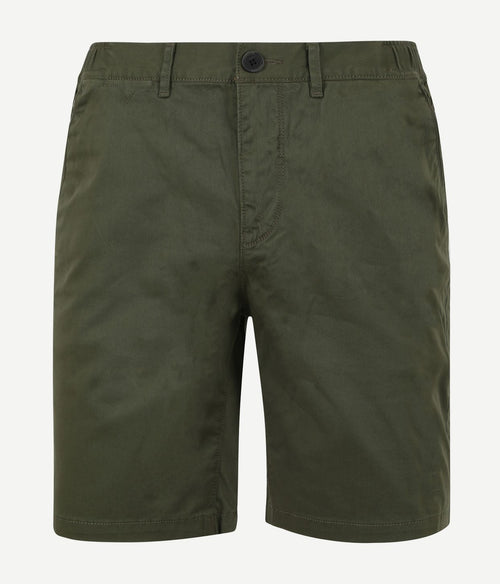 V65 short fine twill donkergroen