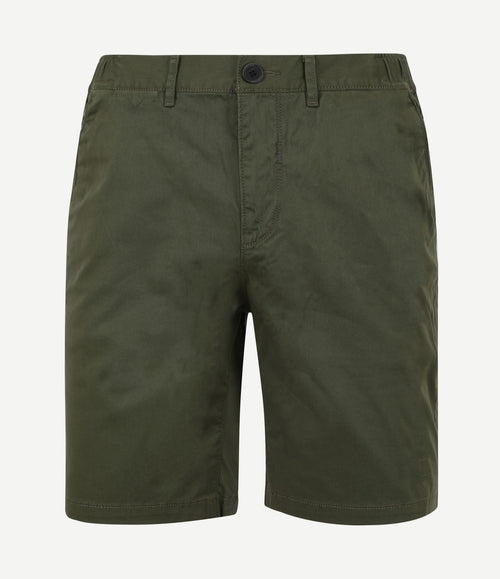 V65 short fine twill donkergroen