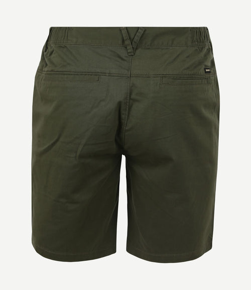 V65 short fine twill donkergroen