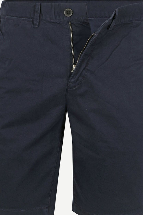 Vanguard v65 short fine twill donkerblauw | Slim-fit