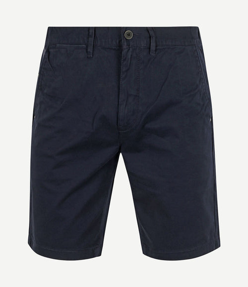 V65 short fine twill donkerblauw