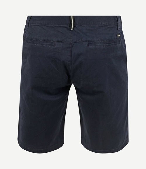 V65 short fine twill donkerblauw