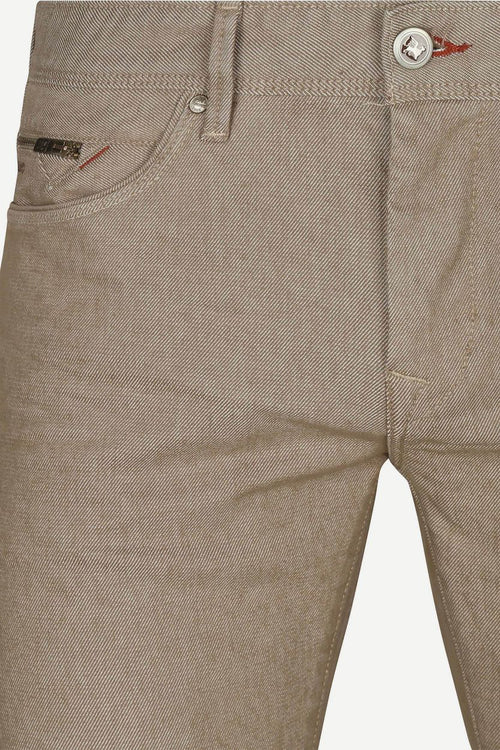 Vanguard v850 rider two tone broek beige | Slim-fit