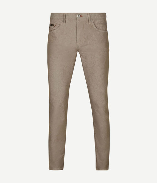Vanguard v850 rider two tone broek beige | Slim-fit