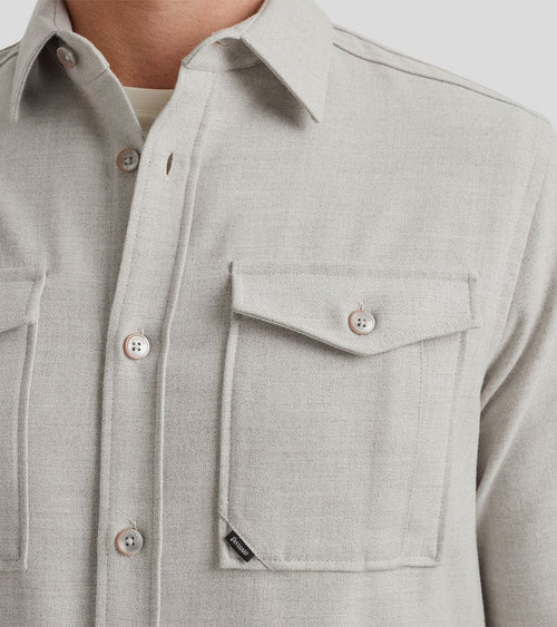 Overshirt twill greige