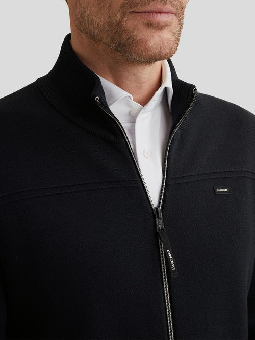 Vest bonded donkerblauw